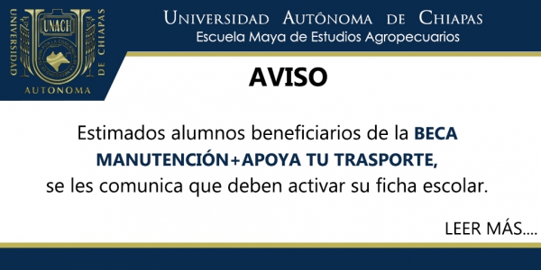 BENEFICIARIOS DE BECA MANUTENCIÓN+APOYA TU TRANSPORTE