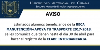 beneficiarios BECA MANUTENCION + APOYA TU TRANSPORTE