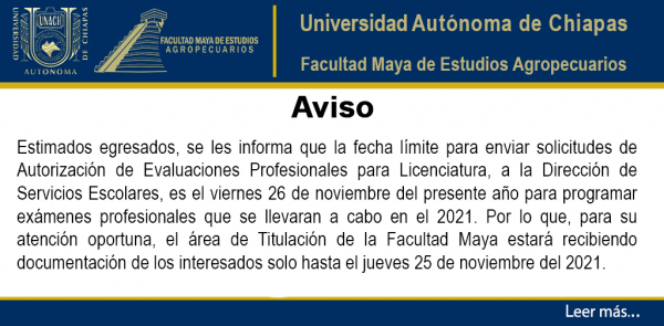 AVISO: SOLICITUDES DE AUTORIZACIÓN DE EVALUACIONES PROFESIONALES PARA LICENCIATURA