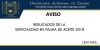 RESULTADOS DE LA ESPECIALIDAD EN PALMA DE ACEITE 2018