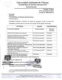 Aviso: Docentes y alumnos, se les da a conocer las actividades y fechas para el cierres del ciclo escolar 20180 (agosto-diciembre)