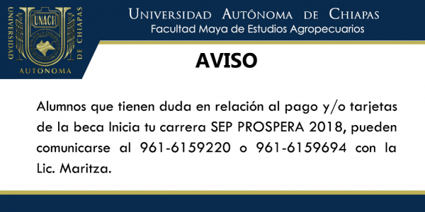 AVISO A ALUMNOS