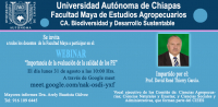 WEBINAR &quot;IMPORTANCIA DE LA EVALUACIÓN DE LA CALIDAD DE LOS PE&quot;