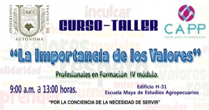 Curso-Taller &quot;La importancia de los valores&quot;